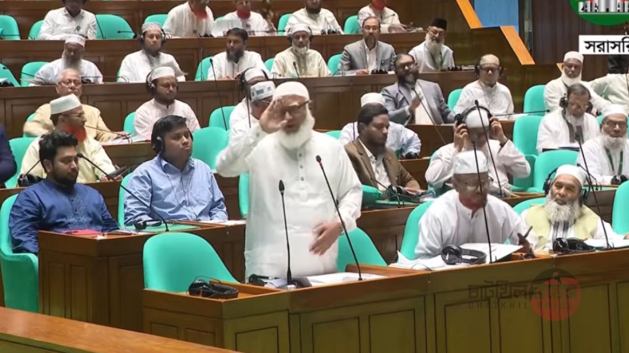 সালাম দিয়ে সংসদ থেকে বিরোধী দলের ওয়াকআউট