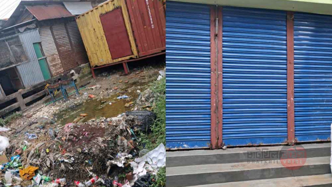 চাটখিলে প্রশাসনের নাকের ডগায় পৌরসভার ব্রীজ দখল করে দোকান নির্মাণ, প্রশাসন নিরব  