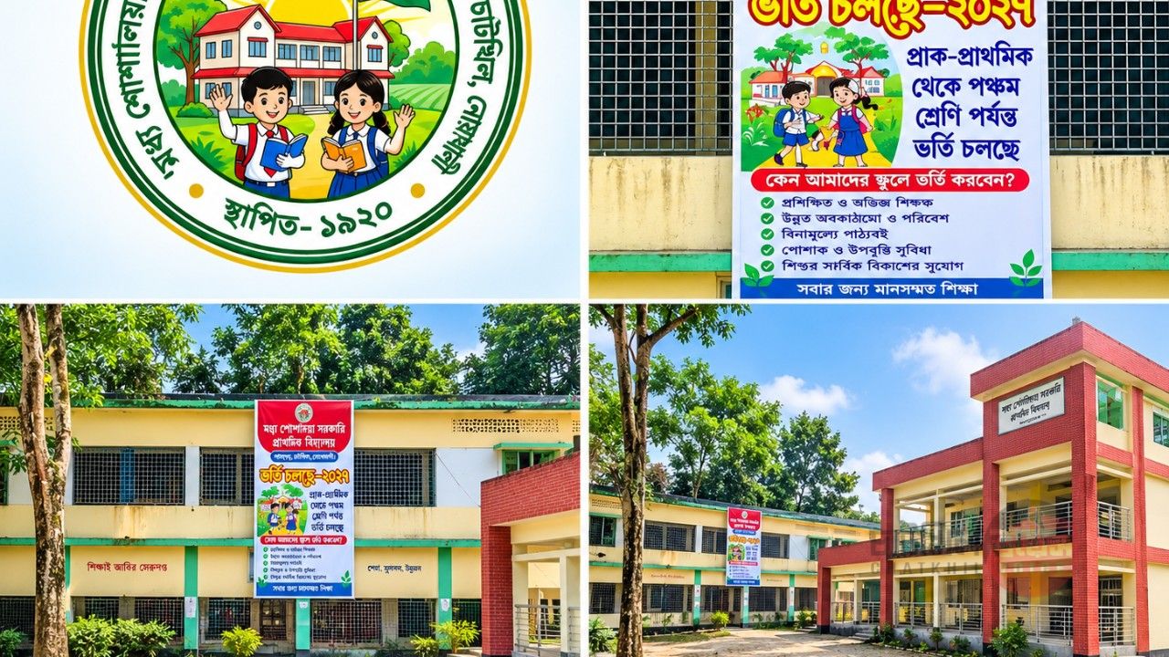 ‘আমার শোশালিয়া, আমার অহংকার’—সন্তানদের সরকারি প্রাথমিক বিদ্যালয়ে ভর্তির আহ্বান সভাপতির